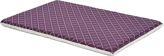 MidWest Homes for Pets Quiet Time Couture Paxton Pet Bed in Plum Fleece with Pillow Cover, Plum, 48" by MidWestHomesForPets