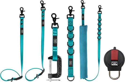 Prestige Elite - Set of 6 - Dog Groomers Helper Grooming Loops for Dogs Groomers - Adjustable Biothane Dog Grooming Loop, Belly Strap, Grooming Noose, Extension Strap & More - Dog Grooming Leash