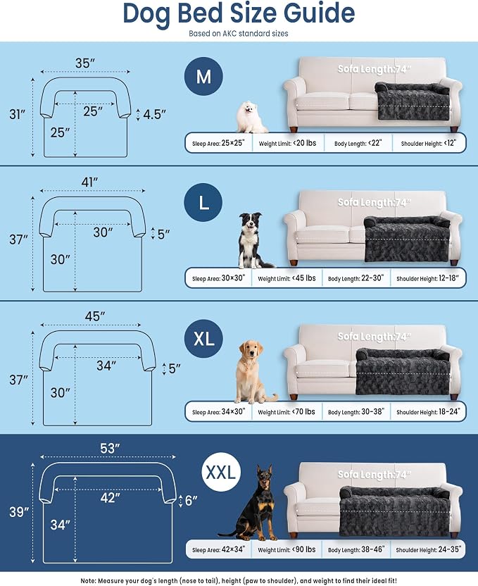 Calming Dog Beds, Extra Large Fluffy Plush Dog Mat for Furniture Protector with Removable Washable Cover for Large Medium Small Dogs and Cats,53 x 39 inch - Image 6
