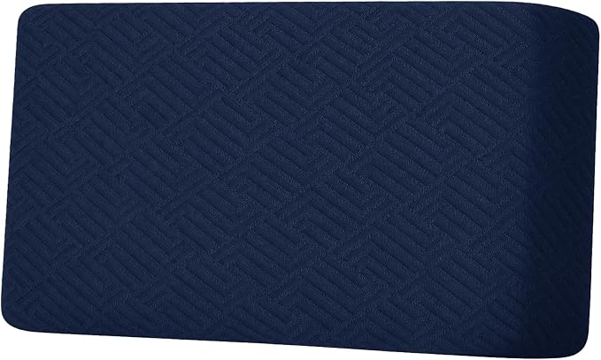 XINEAGE Couch Cushion Covers,Loveseat Sofa Seat Slipcovers for Pets,Non Slip Sofa Seat Cover Washable,Sofa Slipcovers with Elastic Bottom(1 Piece Sofa Cushion Cover,Navy Blue) by XINEAGE