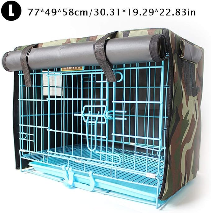 Dog Crate Cover for Wire Crates,Fits Most Dog Crates,Windproof Water-Resistant Oxford Pet Kennel Covers, Provided for Wire Crate Indoor Outdoor Protection,Easy to Put On, Take Off - Image 5