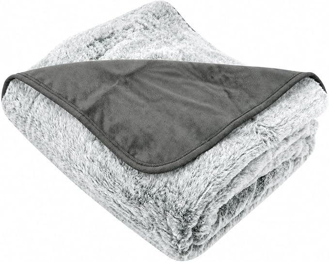 Waterproof Dog Blanket for Cats & Dogs, Washable Couch Cover, Reversible Furniture Protector Blanket, Large Soft Sherpa Fleece, Couch Protector, Pet Throw Blankets, 60" x 70" by ArleeHomeFashions