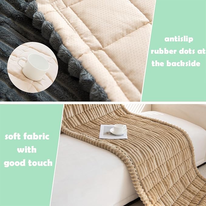ZQFFB Couch Cover for Dogs Washable Non-Slip Pet Friendly Sofa Protector | Multiple Sizes Dog Blanket Fit Sectional Sofas & Loveseats, Prevents Pet Hair, Scratches & Stains - Image 4