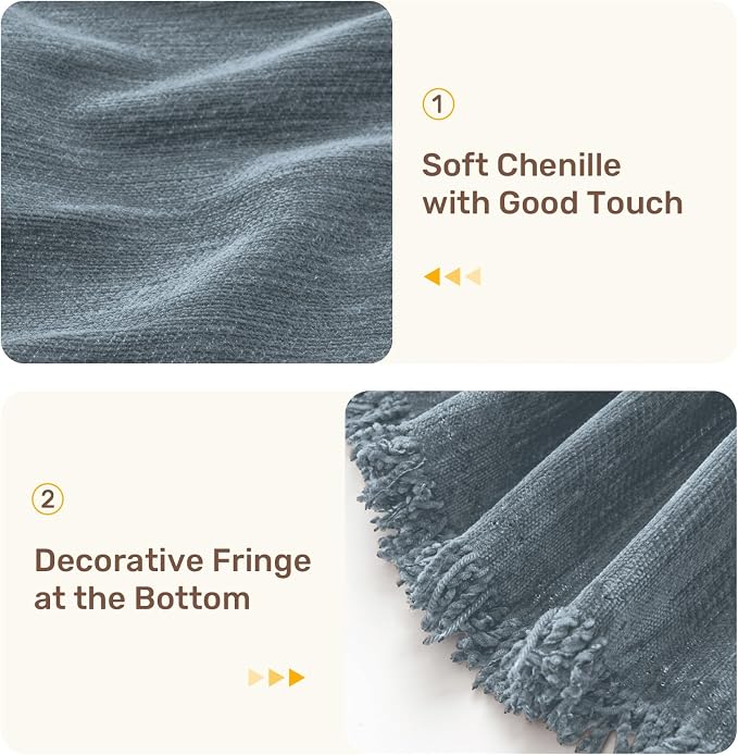 2 Pieces Sectional Couch Covers L Shaped Cover L Dusty Blue | Thick Washable Fabric for L Shaped Sectional Sofa, Anti-Pet Hair, Stain & Wear Resistant, Easy Care & Installation - Image 7