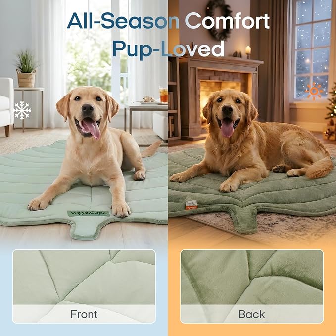 Dog Cooling Mat Washable Pet Cooling Mat, Self Cooling Mat for Dogs Large | 47" x 45", Thick Portable Foldable Cooling Pad for Indoor Outdoor, Crate, Travel, Camping and Beach - Image 4