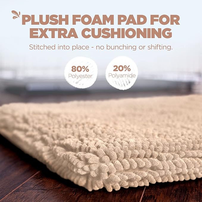 Soggy Doggy Crate Mate Dog Crate Pad, Beige, Extra-Large 28x42 | Reversible chenille pad; absorbs 7x its weight; fits wire, plastic crates & cars; puppy to senior dog; quick-dry - Image 3