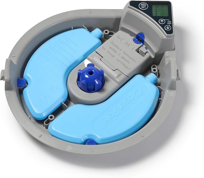 Cat Mate C500 Automatic 5 Bowl Digital Timer-Controlled Pet Feeder - for Cats and Small Dogs, Wet or Dry Food, Includes Twin Ice Packs, 5 Meals Up to 0.73 lb Each, White - Image 7