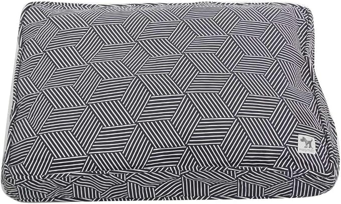 Molly Mutt Sheepy Wool Crate Mat - 100% Cotton Canvas Cover with Temperature-Regulating 100% Natural Wool-Filled Insert Dog Bed - Soft & Supportive Wool-Filled Bed - (48"x30"x2.5", Rough Gem) by MollyMutt