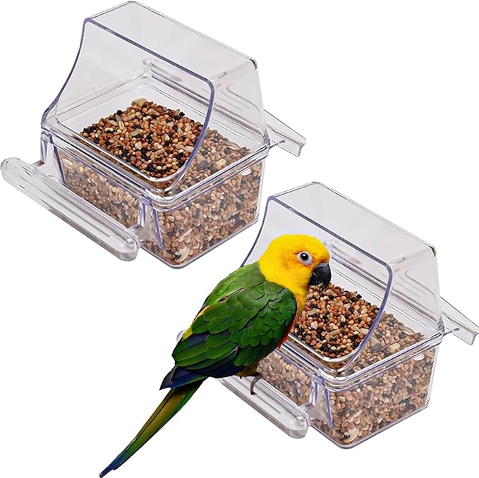 38-Inch Double Roof Top Large Flight Bird Cage with Toys Climbing Ladder Side Nesting Box Doors for Cockatiels Sun Parakeets Conures Aviary Budgie Finch Lovebird Canary Pet Bird Travel Cage - Image 5