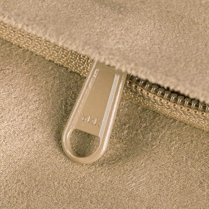 Blueberry Pet Heavy Duty Microsuede Bed Cover Only, Removable & Washable Replacement Cover with YKK Zippers, for Cats & Dogs Bed 34" x 24" x 12", Champagne Beige Embroidered Paisley - Image 7