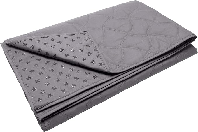 Furhaven Waterproof & Non-Slip Full Size Mattress Cover Protector for Dogs & Cats, Washable, For Beds, Couches, & Car Seats - Quilted Twill Blanket Mattress Cover - Gray, Medium/Full Size - Image 2