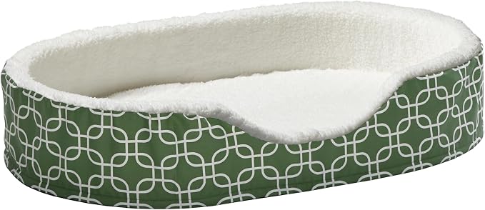 MidWest Homes for Pets Orthoperdic Egg-Crate Nesting Pet Bed w/Teflon Fabric Protector, XL Green by MidWestHomesForPets
