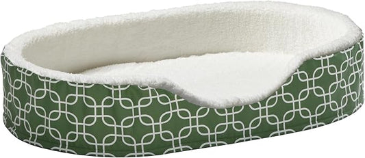 MidWest Homes for Pets Orthoperdic Egg-Crate Nesting Pet Bed w/Teflon Fabric Protector, XL Green by MidWestHomesForPets