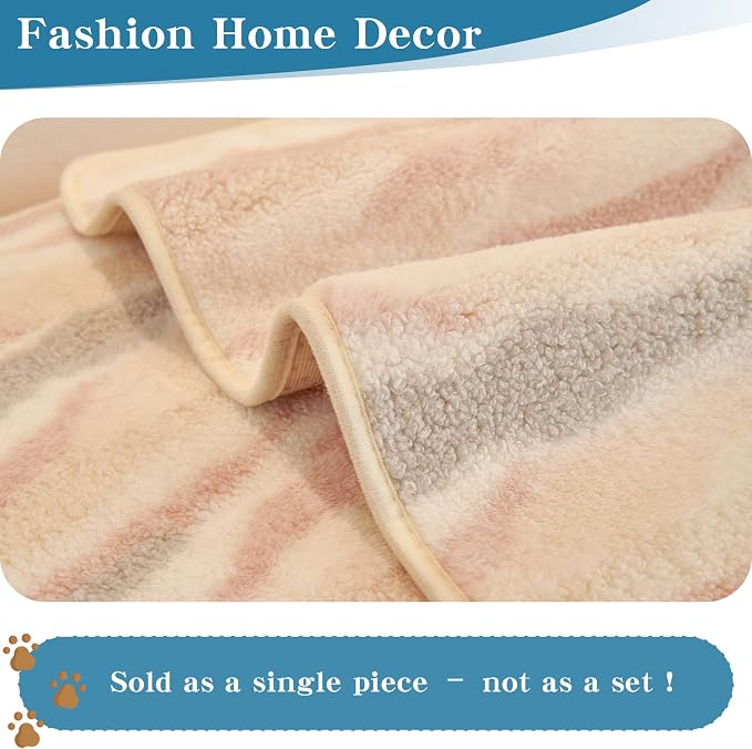 MYSKY HOME Couch Cover for Dogs Sofa Cover for Pets L Shaped Furniture Protector Non-Slip Geometric Stripe Pet Mat Washable Sofas Slipcover Dog Bed Mats, 35" x 35" 1 Pack - Image 2