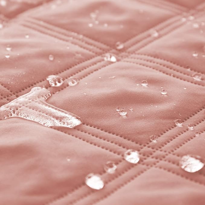 Ameritex Waterproof Dog Bed Cover Pet Blanket with Anti-Slip Back for Furniture Bed Couch Sofa (40x50 Inch (Pack of 1), Lightpink) - Image 2