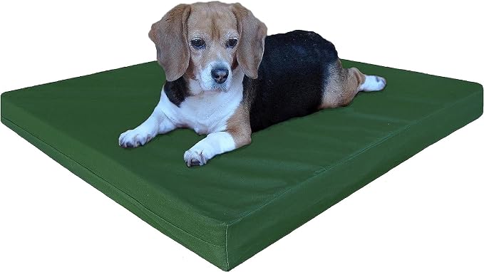 Dogbed4less Orthopedic Gel Infused Memory Foam Dog Bed, Waterproof Liner with Durable Canvas Cover, 37X27X4 Inch by Dogbed4less