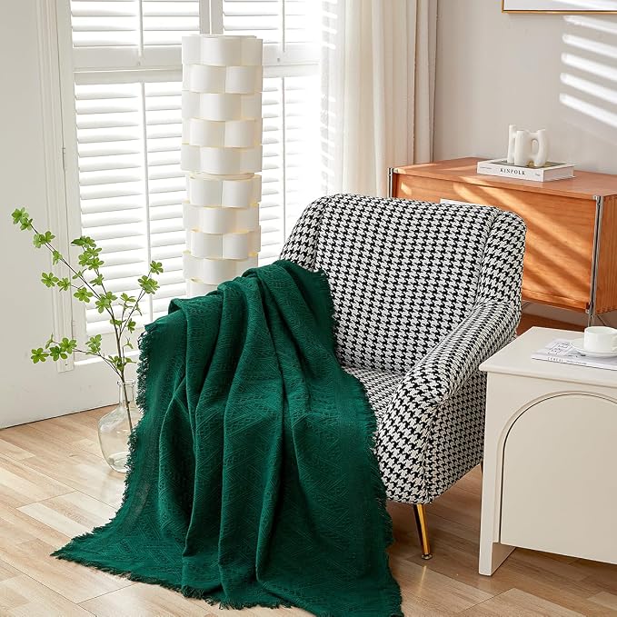 AIVIA Slipper Chair Table Cover Sheet, Reversible Tablecloth Throw Cushion Covers for Single Seat Recliner Armchair Ottomans Spread Furniture Decorations Protector Slipcover Blackish Green - Image 4