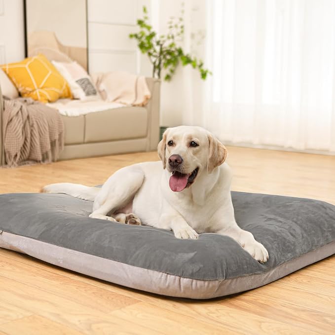 Magic Dog Super Comfy Dog Bed for Large Dogs, 47" Extra Large Washable Dog Bed with Removable Cover, Anti-Slip Bottom & High-Density Foam, Jumbo Size XL Dog Mattress - Image 9