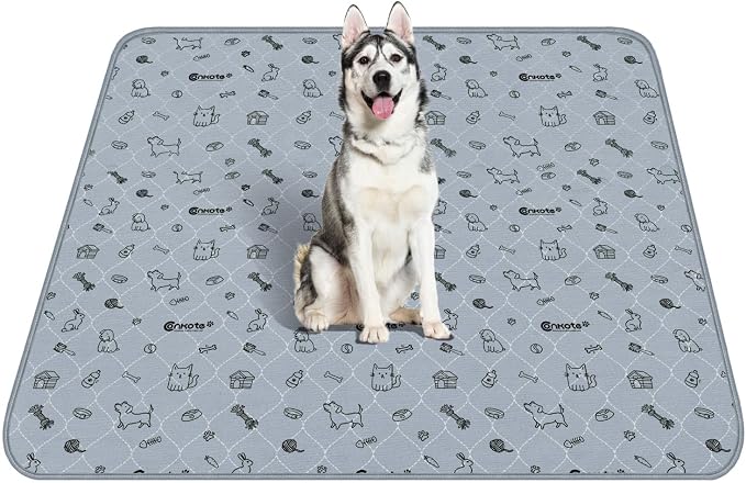 Extra Large 72"x72" Washable Pee Pads for Dog Super Absorbent, Reusable Pee Pads Non-Slip Waterproof Pet Training Mats for Playpen, Crate, Floor, Incontinence, Housebreak by Conkote