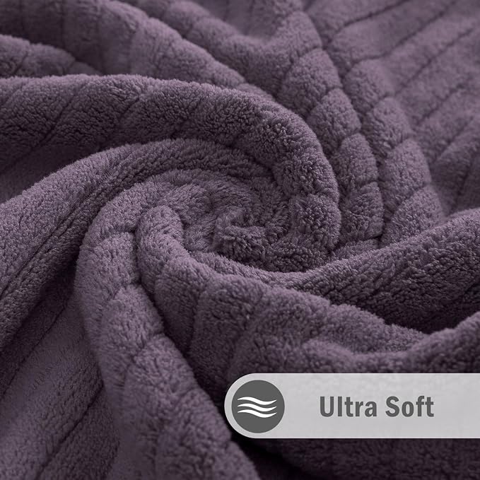 Hailea Hand Towels Set 16x31 Inches,Soft Microfibers Bathroom Towel Set 2 Pack,Highly Absorbent Quick Dry Luxury Towel Hotel Spa Gym Hand Towel Collection for Bathroom,Dark Purple - Image 8