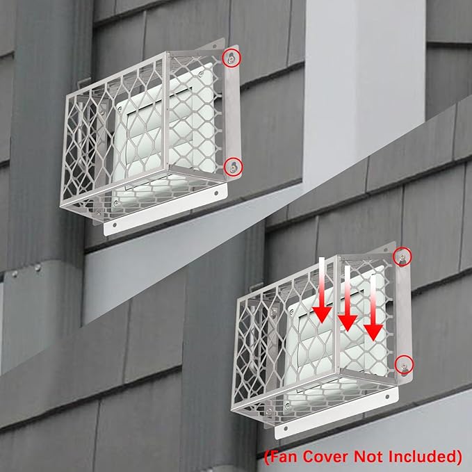 Dryer Vent Bird Guard,Dryer Vent Cover Outside for 3-4 inch Vent Hoods | Universal Outdoor Bird Guard for Dryer Vent & Bathroom Exhaust,Stainless Steel Bird Cage 7"Lx7"Wx5"H,Prevent Bird From Enter - Image 5