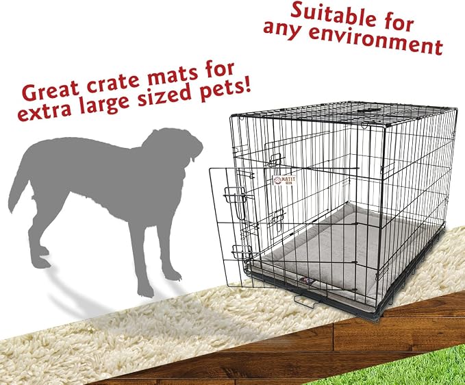 Majestic Pet Dog Crate Mat - Machine Washable Soft Plush Pet Bed Pad for Crates & Kennels | USA Crafted | 48"x30" Villa Vintage - Image 4