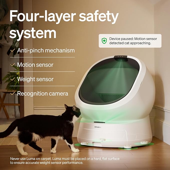 PETLIBRO Automatic Litter Box with AI-Camera Waste Analysis, Auto Odor-Control Self Cleaning Cat Litter Box with 55 Count Litter Liners, Open-Top Litterbox with Multi-Cats Recognition, Usage Tracking - Image 7