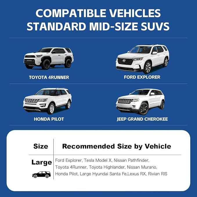 SUV Cargo Liner for Dogs,60/40 Split Seat Access,Waterproof Dog Trunk Cover | Feature: 60/40 Split Access | Material: Waterproof PU Leather | Protection: 15.75" Side Flaps & 19.69" Bumper Flap - Image 6
