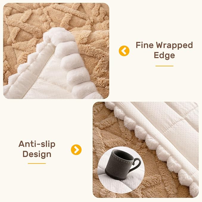 Couch Cover for Dogs, Washable Non Slip Sofa Covers for 3 Cushion Couch Pet Friendly Fuzzy Sofa Protector&Bed Mat for Pets (27.6"x82.7" Light Brown) - Image 4