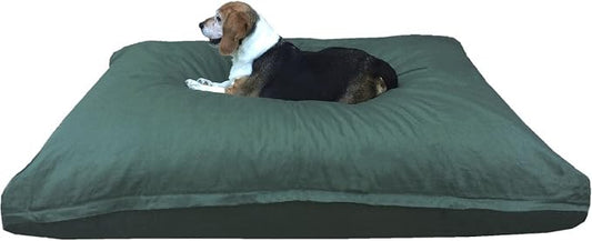 Dogbed4less XL Memory Foam Dog Bed Pillow with Waterproof Liner and Durable Pet Bed Canvas Cover 40X35 Inches, Olive Green by Dogbed4less