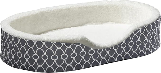 MidWest Homes for Pets Orthoperdic Egg-Crate Nesting Pet Bed w/Teflon Fabric Protector, XL Gray by MidWestHomesForPets
