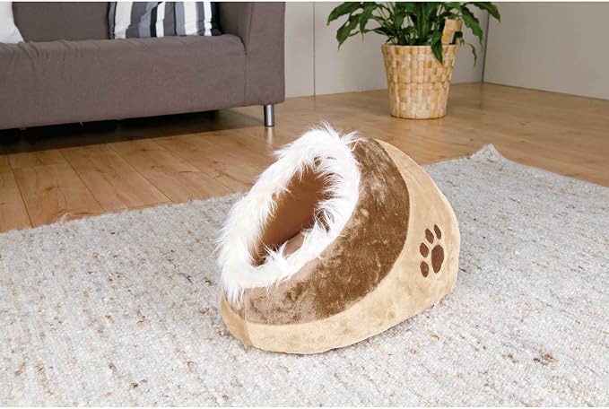 Trixie Pet Products Minou Cuddly Cave, Beige/Brown - Image 2