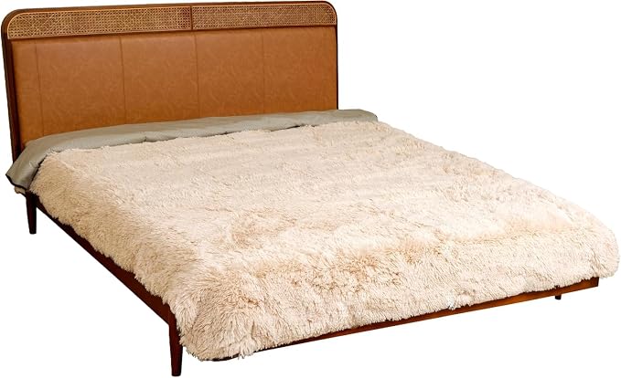 Waterproof Dog Bed Cover, Dog Pad Soft Plush Pet Blanket with Anti-Slip Back for Bed Couch Sofa, Furniture Protector for Small, Medium and Large Dogs and Cats (Beige, 82"x120") - Image 7