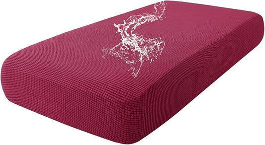 hyha Waterproof Couch Cushion Covers for Pets, Non Slip Sofa Seat Cover | Stretch Jacquard Fabric, Elastic Bottom, Non Slip Fit, Waterproof Protection, Pet Hair Protection (1 Piece for Medium) by hyha