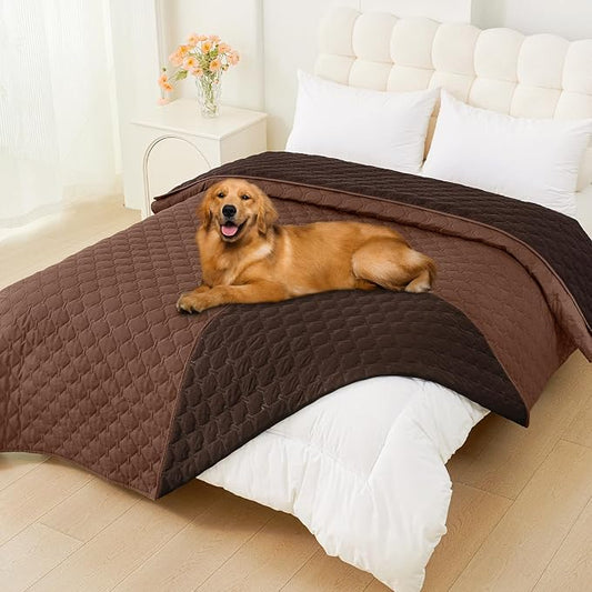 Smiry Waterproof Dog Bed Cover Blanket, Reversible Pet Blanket | Soft Reversible, Washable Leakproof Cats Dogs Couch Cover for Sofa, Couch, Furniture (82x120 Inch) by Smiry