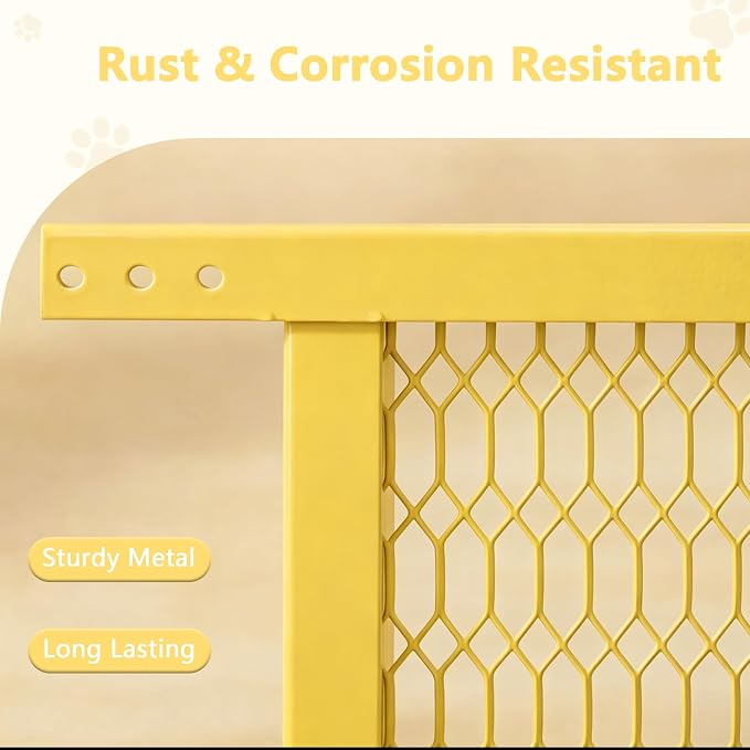 Guardian Steel Pet Grille Screen Door Protector for Dogs Pets Cats Scratch Protector Replacement RV Screen Door Guard Pet Proof Screen Door (Yellow, 36 Inch) - Image 4