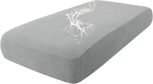 hyha Waterproof Couch Cushion Covers for Pets, Non Slip Sofa Seat Cover | Stretch Jacquard Fabric, Elastic Bottom, Non Slip Fit, Waterproof Protection, Pet Hair Protection (1 Piece for Medium) by hyha