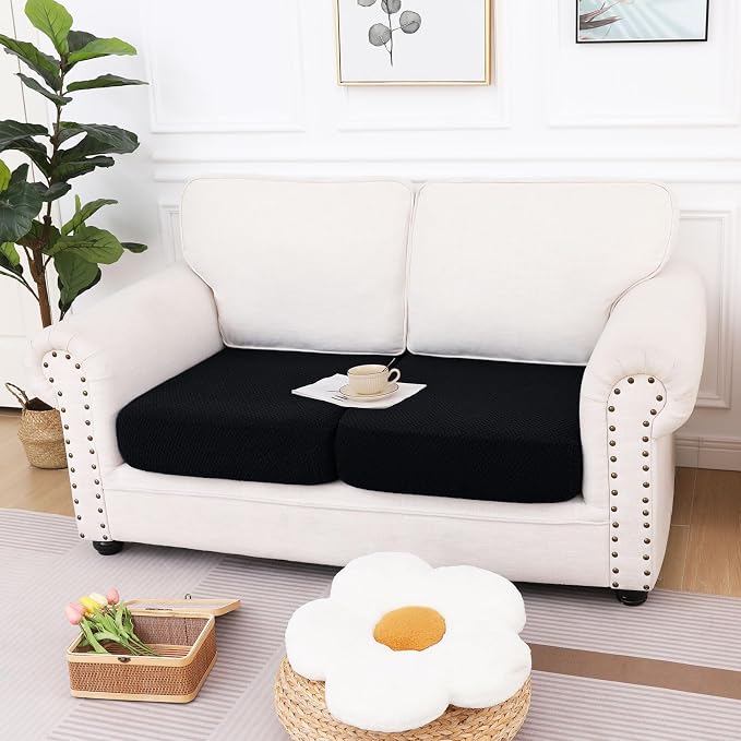 hyha Waterproof Couch Cushion Covers, Anti Slip Sofa Slipcovers for Pets | Waterproof Protection, Thick Jacquard Fabric, Wear Resistant, Anti Slip, Pet Protection (2 Pieces) - Image 5