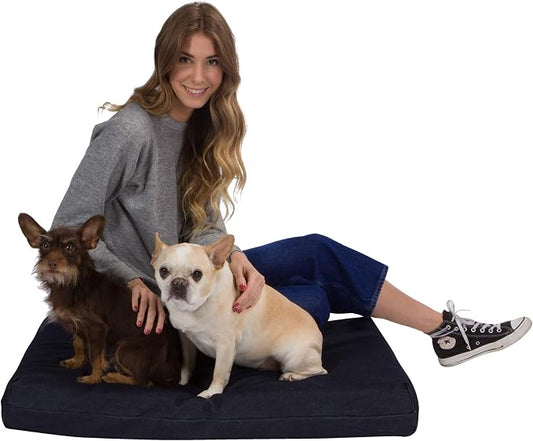 Pet Support Systems Orthopedic Dog Bed - Gel Memory Foam Pet Bed, Luxury Washable Dog Bed for Sleeping and Support (Removable Cover, Medium Blue Dog Bed) by BackSupportSystems