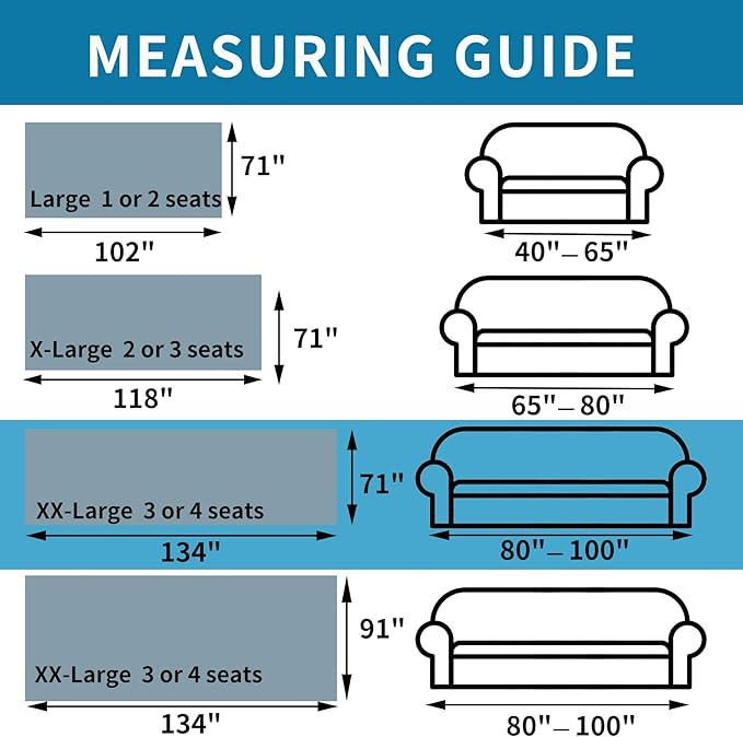 HAOMAIJIA Non Slip Couch Cover Sofa Covers for 3 Cushion Couch Washable sectional Couch Covers for Dogs pet Furniture Protector Couch Cover Blanket for Living Room (My-Black, 71"x134") - Image 4