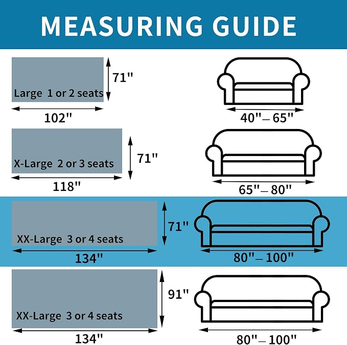 HAOMAIJIA Non Slip Couch Cover Sofa Covers for 3 Cushion Couch Washable sectional Couch Covers for Dogs pet Furniture Protector Couch Cover Blanket for Living Room (My-Black, 71"x134") - Image 4