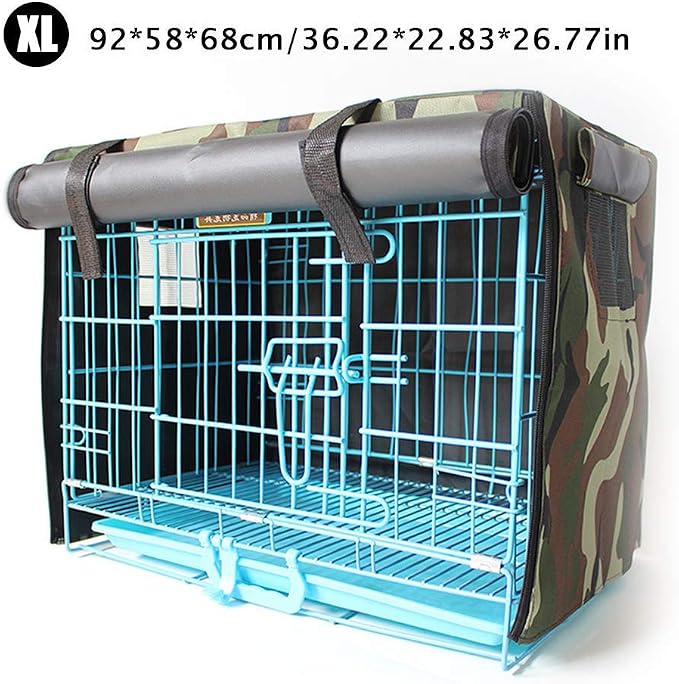 Dog Crate Cover for Wire Crates,Fits Most Dog Crates,Windproof Water-Resistant Oxford Pet Kennel Covers, Provided for Wire Crate Indoor Outdoor Protection,Easy to Put On, Take Off - Image 5