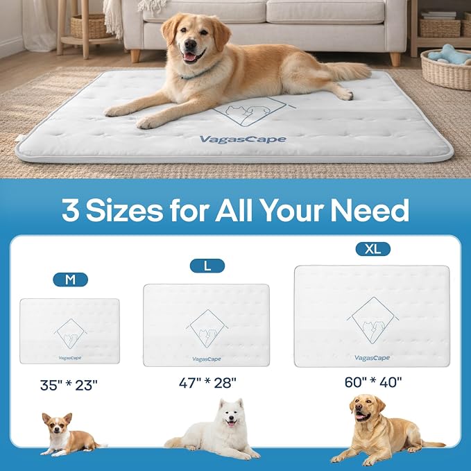 Vagascape 3.0 Supportive Double Sided Dog Cooling Mat | Thick Durable Pet Cooling Mat for Extra Large Pet, 47" x 28" Washable Cooling Mat for Dog Outdoor and Indoor - Image 8