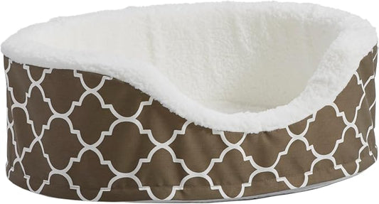 MidWest Homes for Pets Orthoperdic Egg-Crate Nesting Pet Bed w/ Teflon Fabric Protector, Small Brown by MidWestHomesForPets