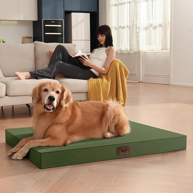 Outdoor Waterproof Orthopedic Dog Bed for Large Dogs | Egg Crate Foam for Joint Support, TPU Waterproof Layer, Machine Washable 1680D Oxford Cover, 36 x 27 Inch, Up to 65 lbs - Image 4