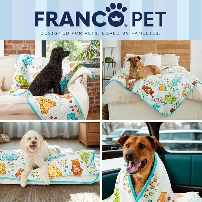Care Bears Waterproof Dog Bed Cover, Large 40x50 Pet Blanket for Furniture Bed Couch Sofa, (Officially Licensed) by Franco - Image 7