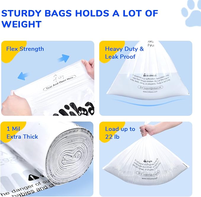 Litter Box Liner Bag Compatible with Cat litter Box 3 and 4, 60 Pack - Extra Thick Waste Bags for Self-Cleaning Pet Kitty Litter Box Drawer Liners, 9-11 Gallons Home/Kitchen Trash Bags - Image 5
