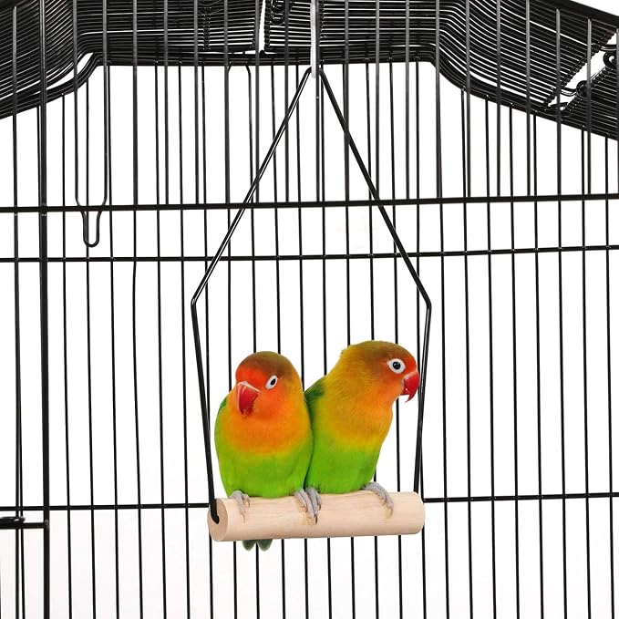 Yaheetech 67.5inch Height Extra Large Bird Cage Cockatiel Cage Metal Parrot Cage w/Slide-Out Tray & Feeders & Detachable Rolling Stand - Image 5