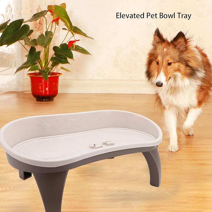 Elevated Pet Feeding Tray, Spine and Neck Protection, Non-Slip Dog Bowl Holder, Easy to Assemble Raised Stand - Image 8