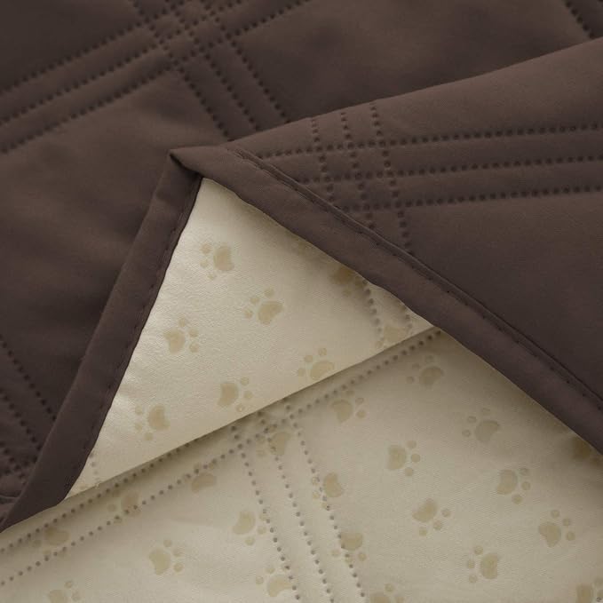 Ameritex Waterproof Dog Bed Cover Pet Blanket with Anti-Slip Back for Furniture Bed Couch Sofa (40x50 Inch (Pack of 1), Chocolate) - Image 3